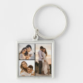 Erstellen Sie Ihre eigene 3 FotoCollage Schlüsselanhänger (Vorne)