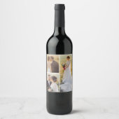 Erstellen Sie Ihre eigene 3 FotoCollage Weinetikett (Vorderseite)