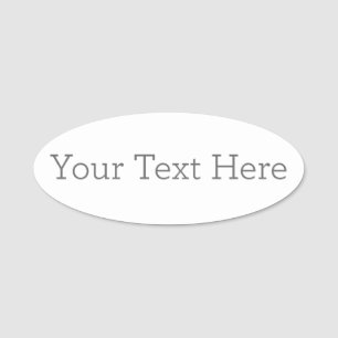Erstellen Sie Ihre eigene 3" x 1,25" Oval Name-Tag Namensschild