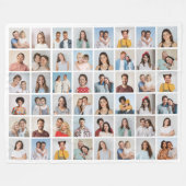 Erstellen Sie Ihre eigene 48-Foto-Collage Fleecedecke (Vorderseite (Horizontal))