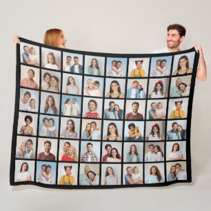 Erstellen Sie Ihre eigene 48-Foto-Collage  Fleecedecke