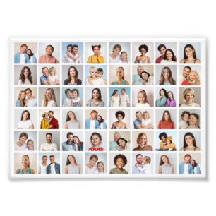 Erstellen Sie Ihre eigene 48-Foto-Collage-Fotoverg Fotodruck