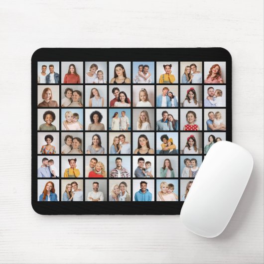 Erstellen Sie Ihre eigene 48-Foto-Collage  Mousepad (Mit Mouse)