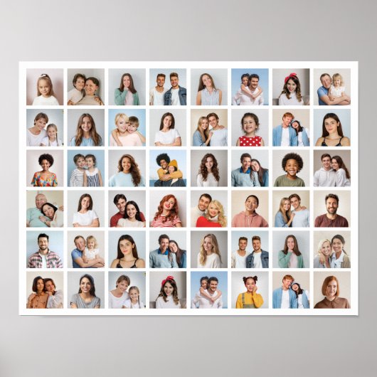 Erstellen Sie Ihre eigene 48-Foto-Collage Poster (Vorne)