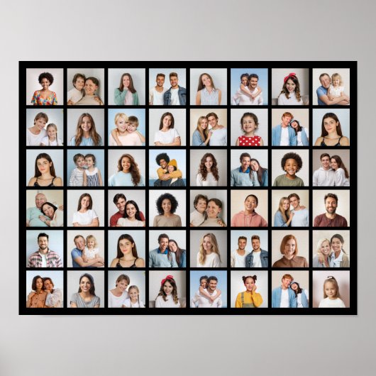 Erstellen Sie Ihre eigene 48-Foto-Collage Poster (Vorne)
