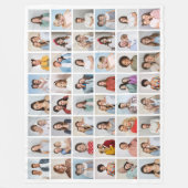 Erstellen Sie Ihre eigene 48 FotoCollage Fleecedecke (Vorderseite)