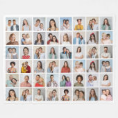 Erstellen Sie Ihre eigene 48 FotoCollage Fleecedecke (Vorderseite (Horizontal))