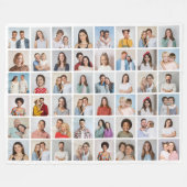 Erstellen Sie Ihre eigene 48 FotoCollage Fleecedecke (Vorderseite (Horizontal))