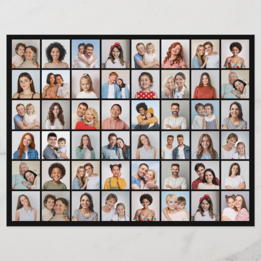 Erstellen Sie Ihre eigene 48 FotoCollage Flyer (Vorne)