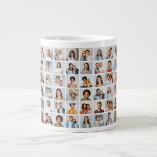 Erstellen Sie Ihre eigene 48 FotoCollage Jumbo-Tasse