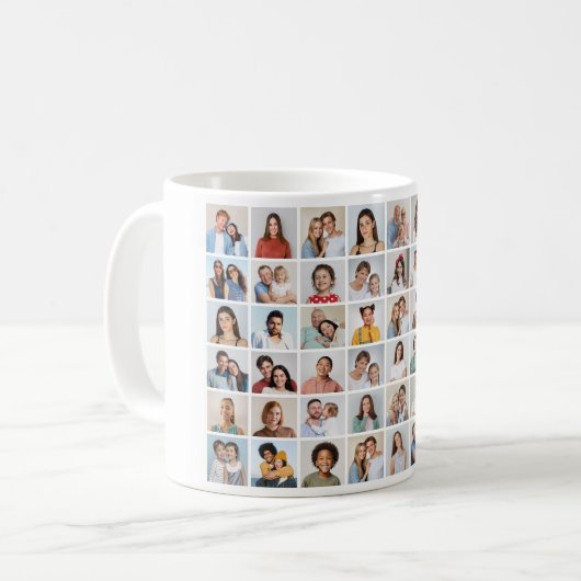 Erstellen Sie Ihre eigene 48 FotoCollage Kaffeetasse (Vorderseite Links)