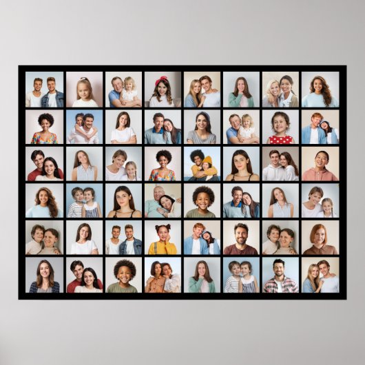 Erstellen Sie Ihre eigene 48 FotoCollage Poster (Vorne)