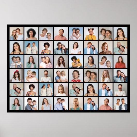 Erstellen Sie Ihre eigene 48 FotoCollage Poster (Vorne)