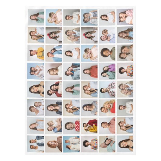 Erstellen Sie Ihre eigene 48 FotoCollage Tischdecke (Vorderseite)
