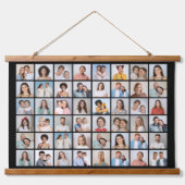 Erstellen Sie Ihre eigene 48 FotoCollage Wandteppich Mit Holzrahmen (Vorne)