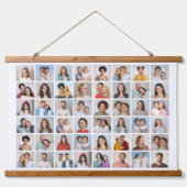 Erstellen Sie Ihre eigene 48 FotoCollage Wandteppich Mit Holzrahmen (Vorne)
