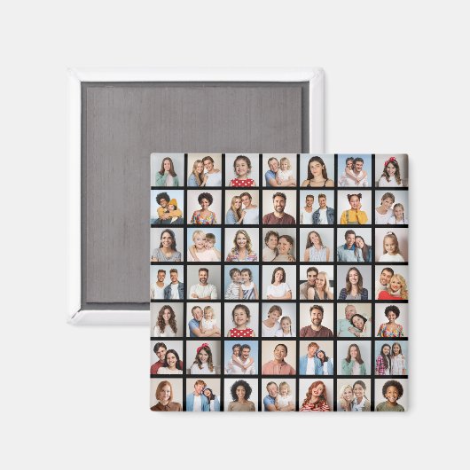 Erstellen Sie Ihre eigene 49-Foto-Collage Magnet (Vorderseite/Rückseite)