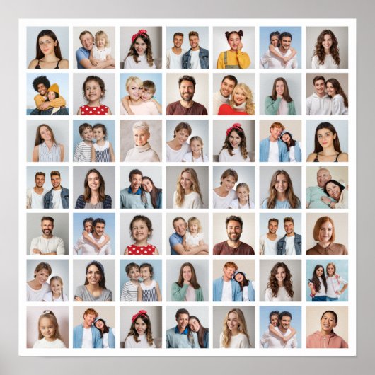Erstellen Sie Ihre eigene 49-Foto-Collage Poster (Vorne)