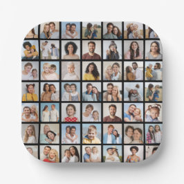 Erstellen Sie Ihre eigene 49 FotoCollage Pappteller