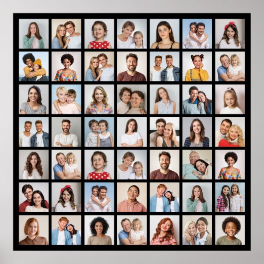 Erstellen Sie Ihre eigene 49 FotoCollage Poster (Vorne)