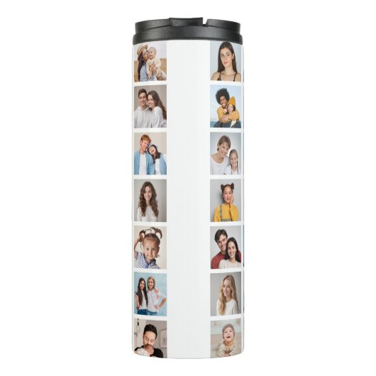 Erstellen Sie Ihre eigene 49 FotoCollage Thermosbecher (Rückseite)