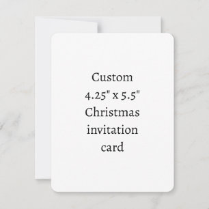 Erstellen Sie Ihre eigene 4,25" x 5,5" Weihnachts- Einladung