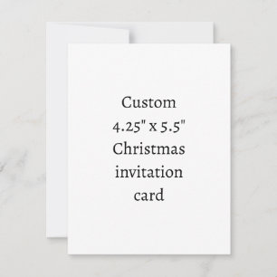Erstellen Sie Ihre eigene 4,25" x 5,5" Weihnachts- Einladung