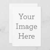 10,8 cm x 13,9 cm Flache Menükarte (Vorne/Hinten)