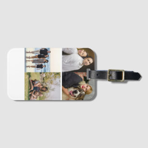 Erstellen Sie Ihre eigene 4-Familienfoto-Collage i Gepäckanhänger