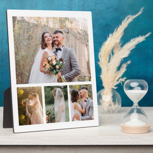 Erstellen Sie Ihre eigene 4-Foto-Hochzeitskollekti Fotoplatte (Seite)