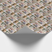 Erstellen Sie Ihre eigene 4-Foto-Hochzeitskollekti Geschenkpapier (Ecke)