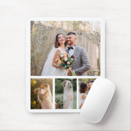 Erstellen Sie Ihre eigene 4-Foto-Hochzeitskollekti Mousepad