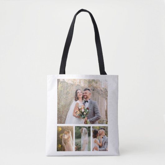 Erstellen Sie Ihre eigene 4-Foto-Hochzeitskollekti Tasche (Vorderseite)