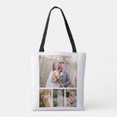Erstellen Sie Ihre eigene 4-Foto-Hochzeitskollekti Tasche (Rückseite)