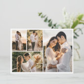 Erstellen Sie Ihre eigene 4-FotoCollage Einladung (Stehend Vorderseite)
