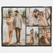 Erstellen Sie Ihre eigene 4-FotoCollage Fleecedecke (Vorderseite (Horizontal))