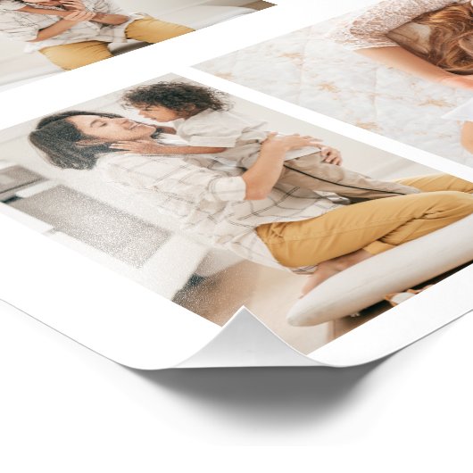 Erstellen Sie Ihre eigene 4-FotoCollage Fotodruck (Ecke)