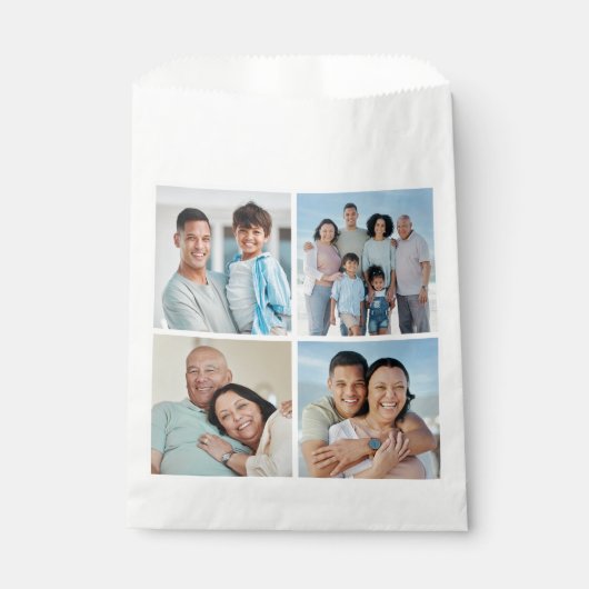 Erstellen Sie Ihre eigene 4-FotoCollage Geschenktütchen (Vorderseite)