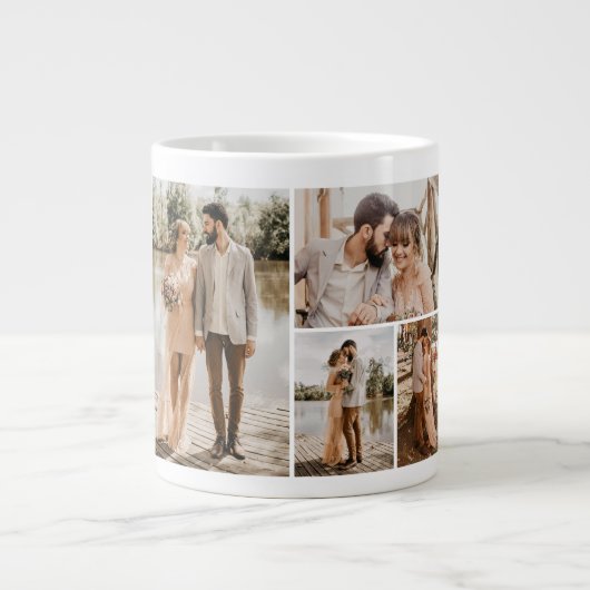 Erstellen Sie Ihre eigene 4-FotoCollage Jumbo-Tasse (Vorderseite)