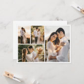 Erstellen Sie Ihre eigene 4-FotoCollage Karte (Vorderseite/Rückseite Beispiel)
