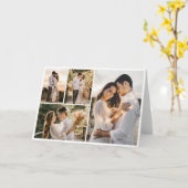Erstellen Sie Ihre eigene 4-FotoCollage Karte (Gelbe Blume)