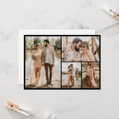 Erstellen Sie Ihre eigene 4-FotoCollage Karte (Vorderseite/Rückseite Beispiel)