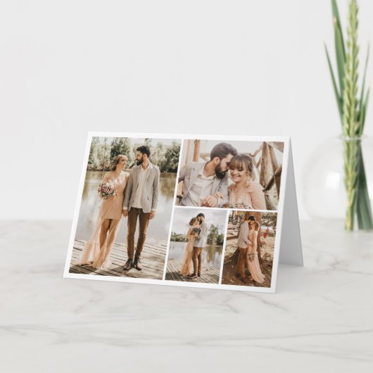 Erstellen Sie Ihre eigene 4-FotoCollage Karte (Vorderseite)