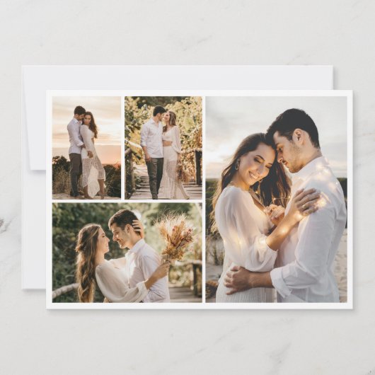 Erstellen Sie Ihre eigene 4-FotoCollage Karte (Vorderseite)