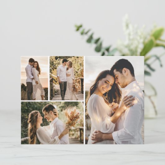 Erstellen Sie Ihre eigene 4-FotoCollage Karte (Stehend Vorderseite)