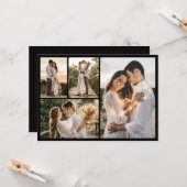 Erstellen Sie Ihre eigene 4-FotoCollage Karte (Vorderseite/Rückseite Beispiel)