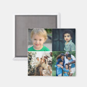 Erstellen Sie Ihre eigene 4-FotoCollage Magnet (Vorderseite/Rückseite)
