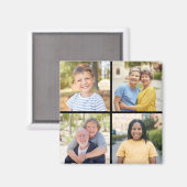 Erstellen Sie Ihre eigene 4-FotoCollage Magnet (Vorderseite/Rückseite)