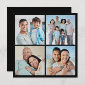 Erstellen Sie Ihre eigene 4-FotoCollage Mitteilungskarte (Vorne/Hinten)