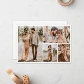 Erstellen Sie Ihre eigene 4-FotoCollage Mitteilungskarte (Vorderseite/Rückseite Beispiel)